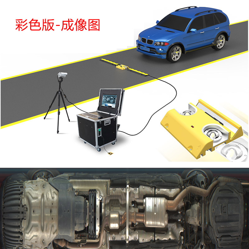 車底便攜式車底安全檢查系統(tǒng)產(chǎn)品彩色成像圖